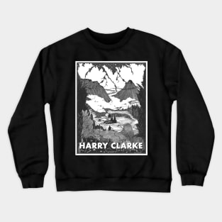 Harry Clarke Landscape Drawing Crewneck Sweatshirt